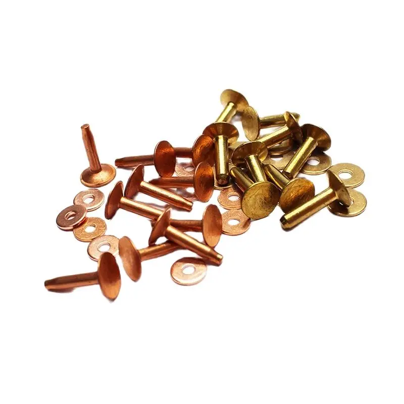 

Solid Copper Rivets With Burrs Washers