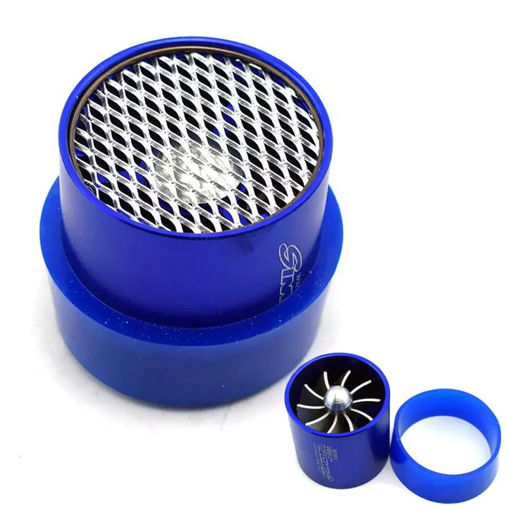 

Blue Simota Single Turbine Turbo Charger Air Intake Gas Fuel Gas Saver Single Easy Install Car Single Fan Air Intake Fuel