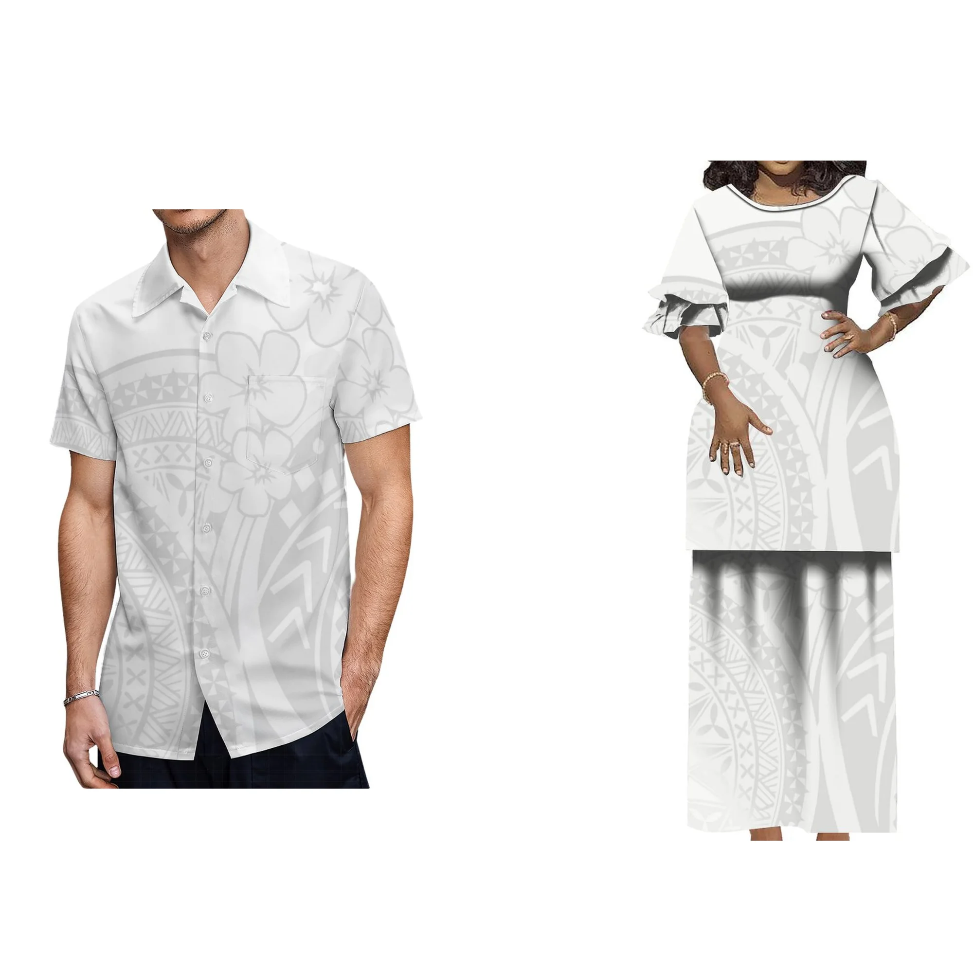 Женский комплект из 2 предметов: топ и юбка с принтом на заказ