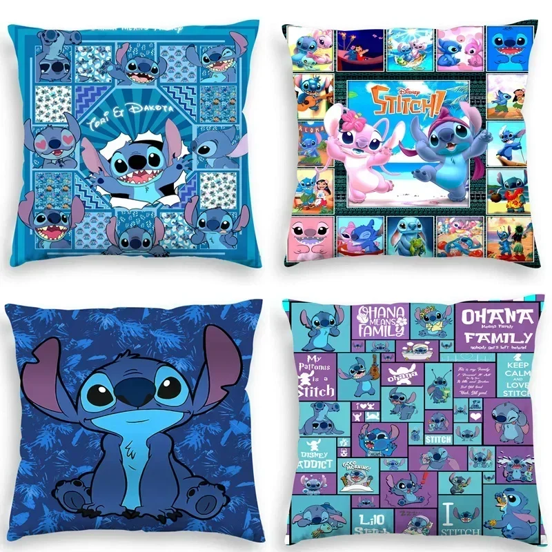 Чехол для подушки Disney Лило и Ститч декоративная мультяшная наволочка дома дивана