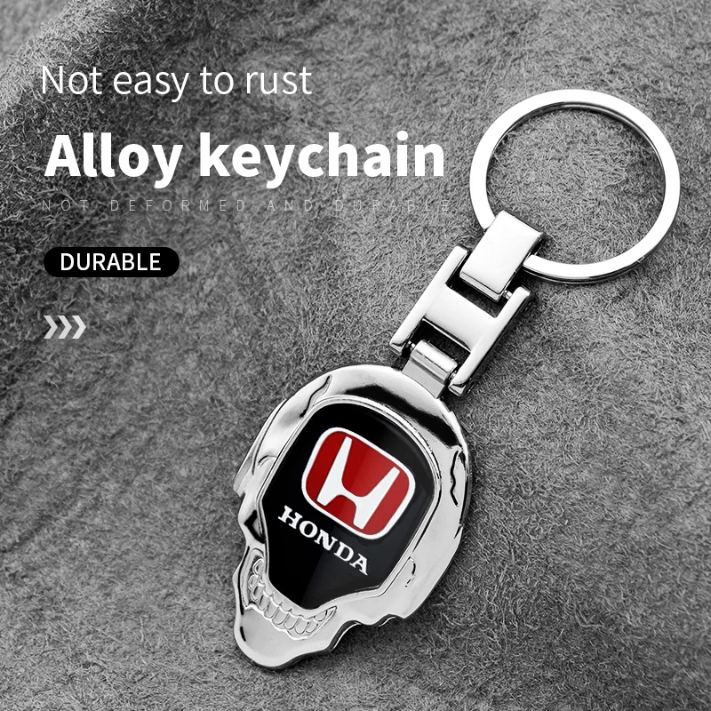 

3D Metal Car Emblem Keychain Key Ring Car Decoration Accessories For Honda Mugen Power Civic Accords CRV Hrv Jazz CBR VTX VFR