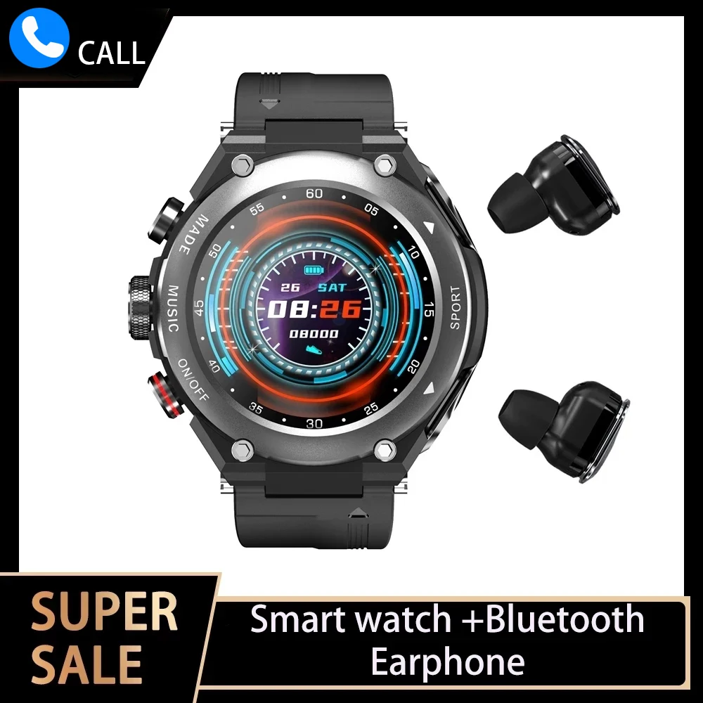 

Умные часы, мужские Смарт-часы 2022, TWS, Bluetooth, наушники, звонки, музыка, температура тела, часы «сделай сам», спортивные Смарт-часы для лица для женщин
