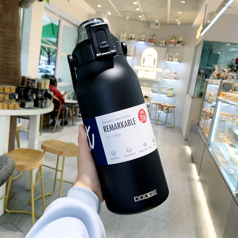 Water Bottle Cold And Hot Tumbler Portable Thermoses Mug Outdoor Cup Therma
