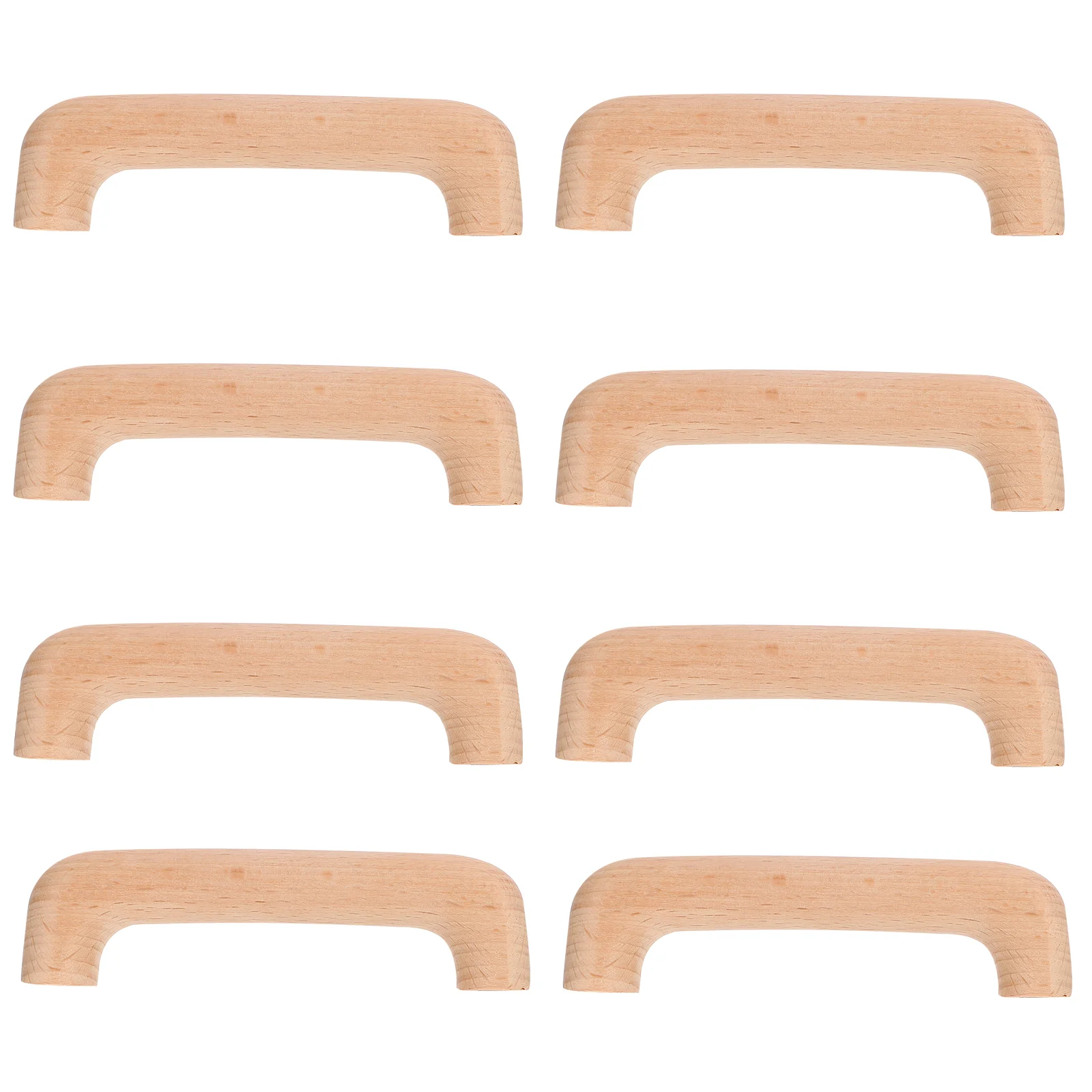 

8 Pcs Drawer Pulls Wooden Handle Cabinet Dressing Table Handles Kitchen Door Cabinets