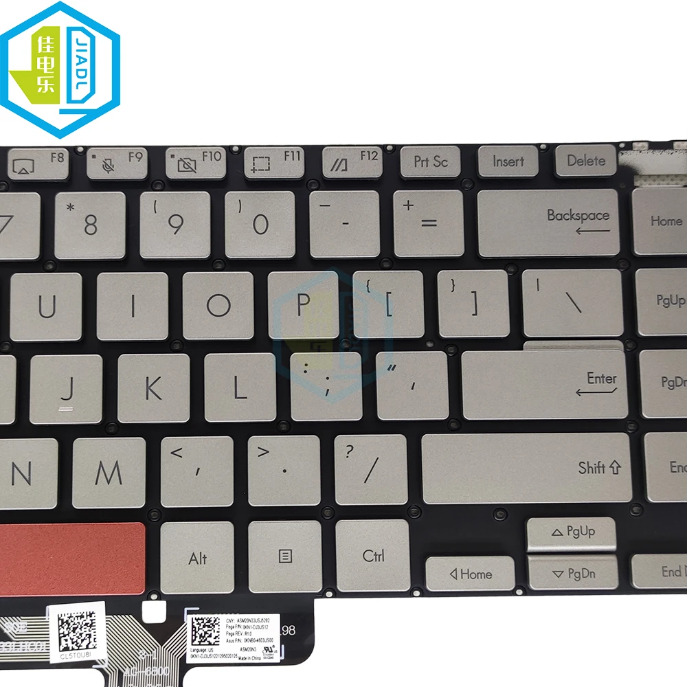 Фото Клавиатура с подсветкой для ноутбуков ASUS Zenbook 14X OLED UX5400EG UX5401 UX5401EAJ UX5401E UX5401ZA, английская раскладка 4603US00 №2