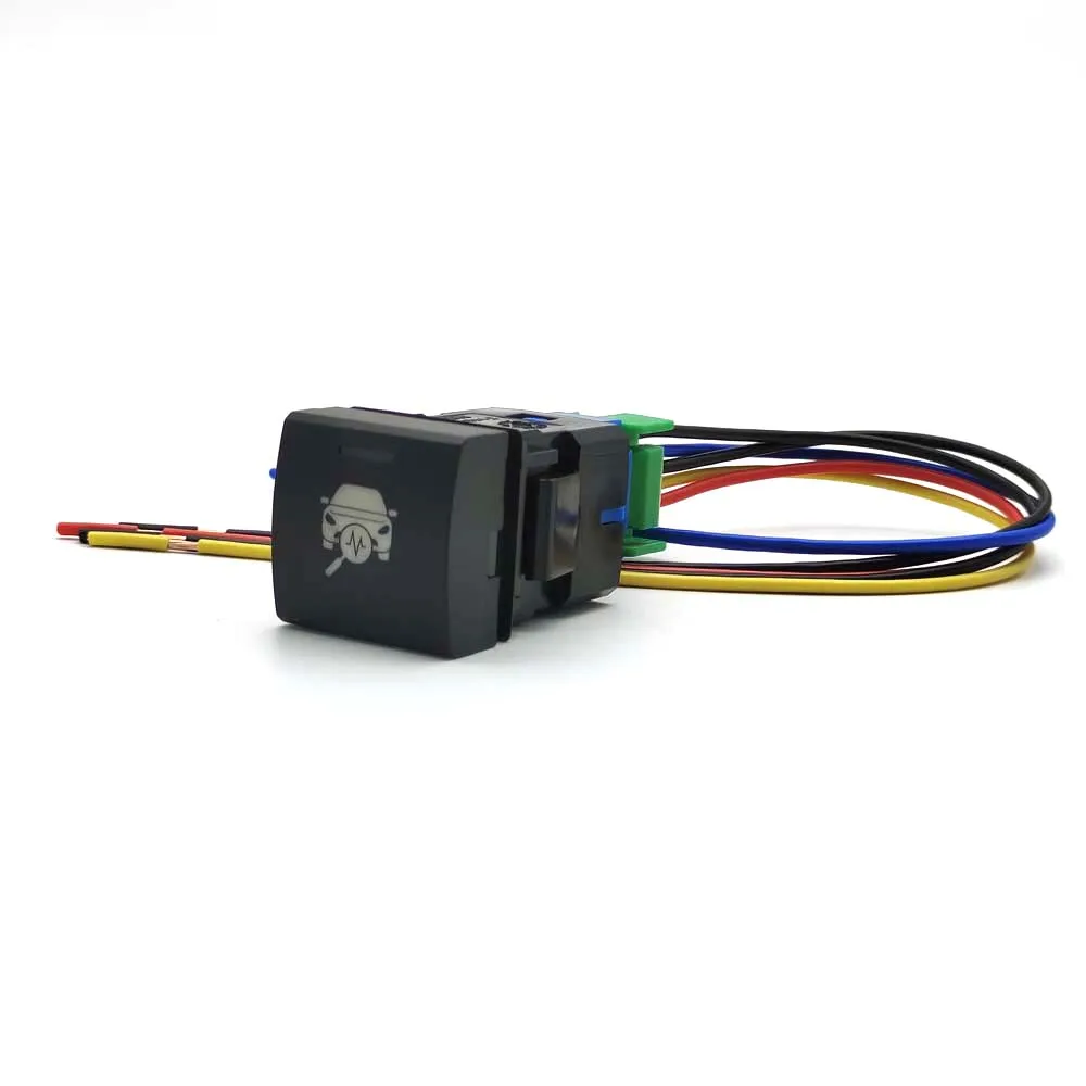 

Автомобильный кнопочный переключатель со значком на заказ, с проводом, мгновенный переключатель, модифицированный переключатель для Toyota ...