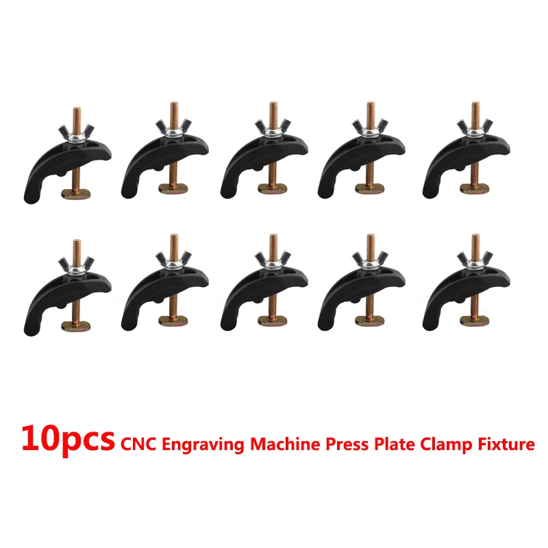Best Price 10pcs CNC Engraving Machine Press Plate Clamp Fixture 85mm Bow Plate Sets for T-Slot Working Table