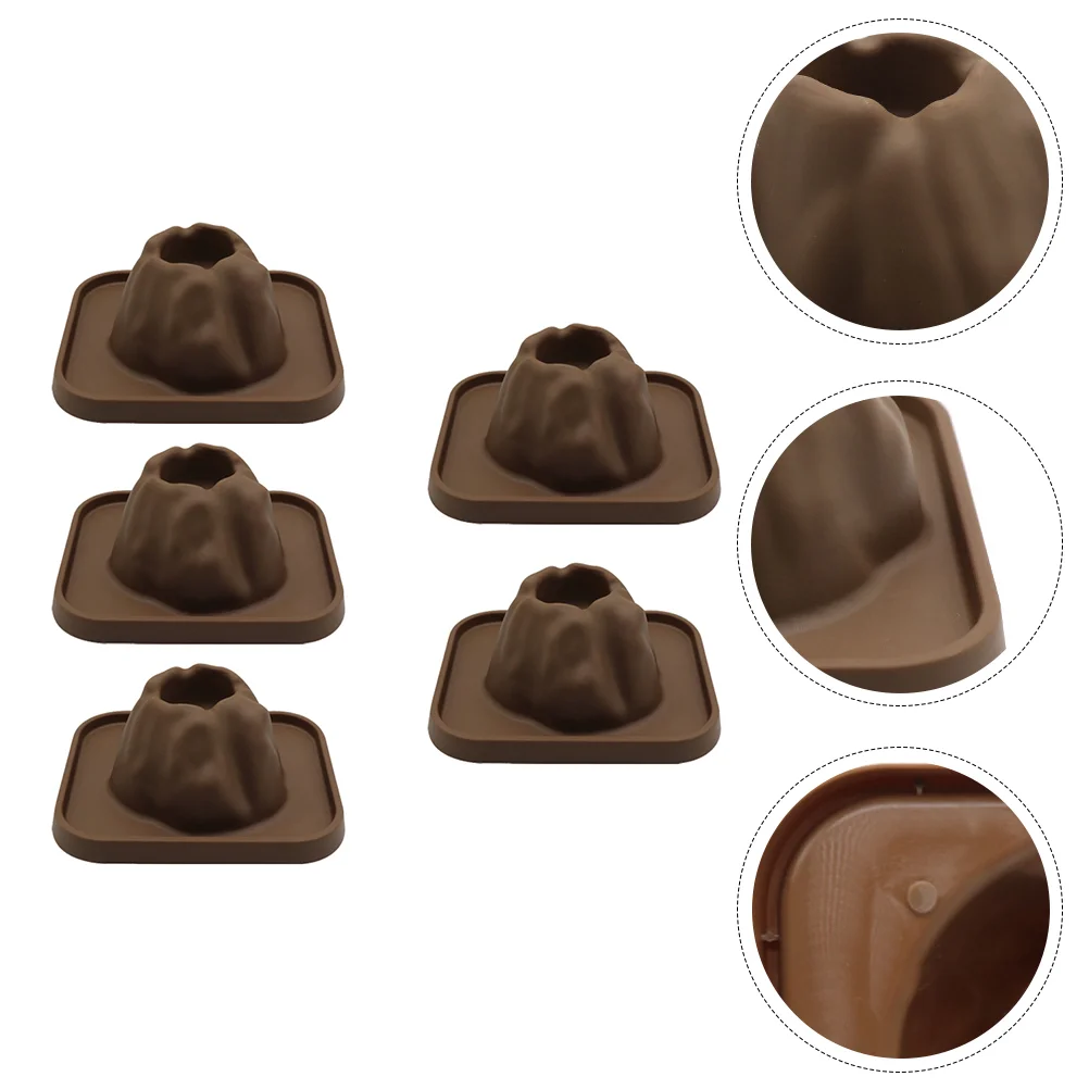 

5 Pcs Kids Toys Miniature Volcano Volcanic Eruption Children Experiment Model Fish Tank Props Shell