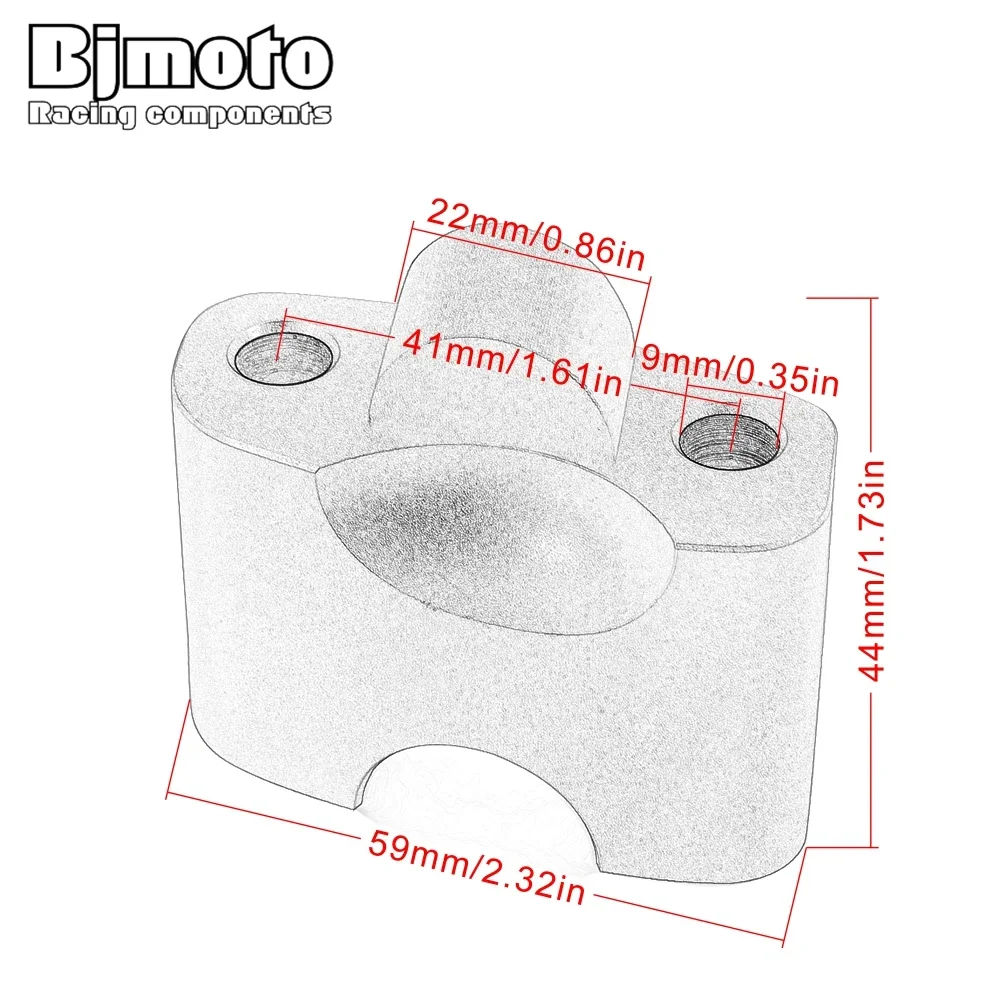 Мотоциклетные аксессуары крепление на руль для подъема DUCATI 696 796 795 1100 38 мм/1 5 дюйма