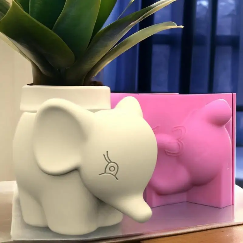3D Силиконовая форма в виде животного цветочный горшок плантатор суккулентов