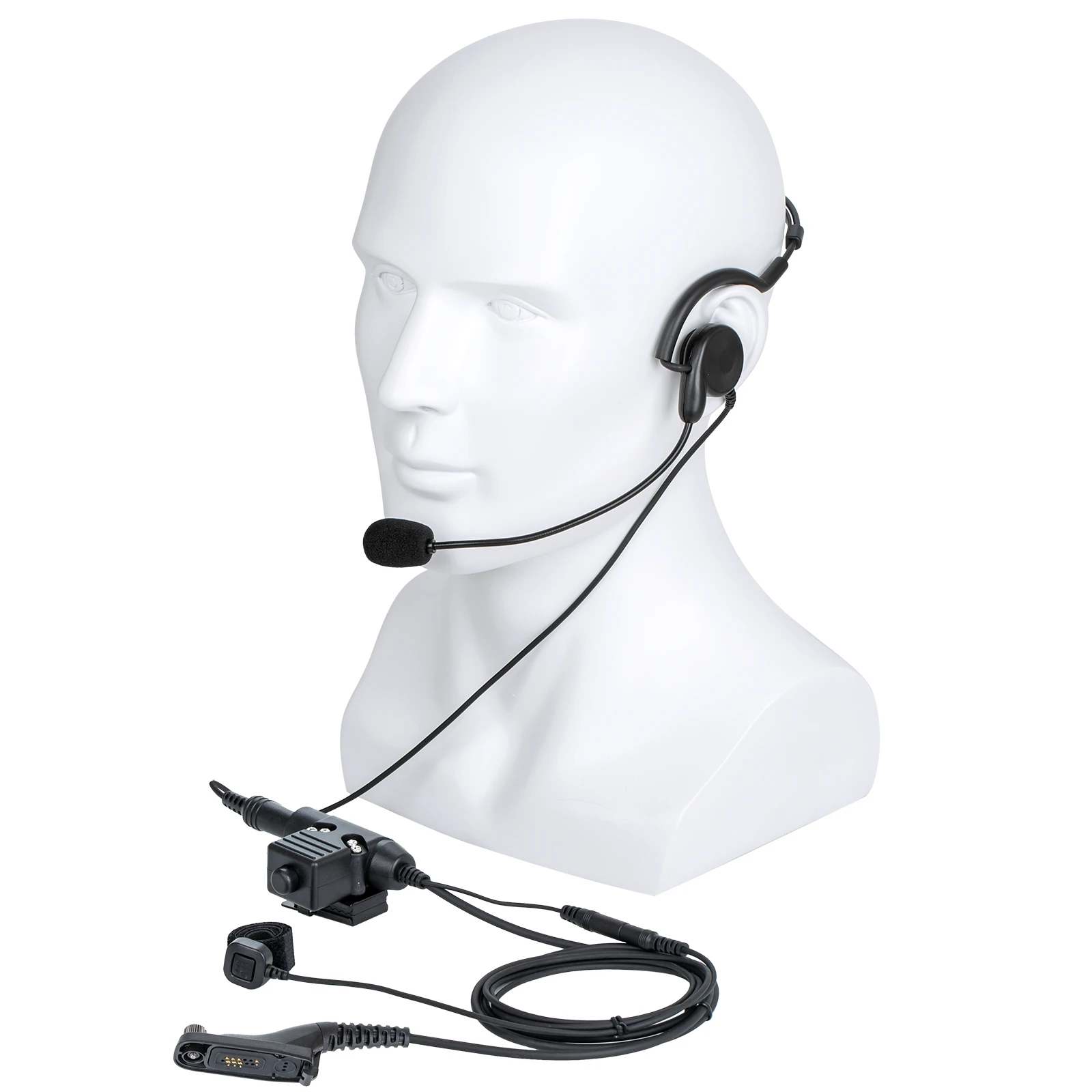 

walkie talkie 7.1mm bone conduction Headset Earpiece Microphone with Finger Microphone and U94 PTT for Motorola XiR P8268 8260