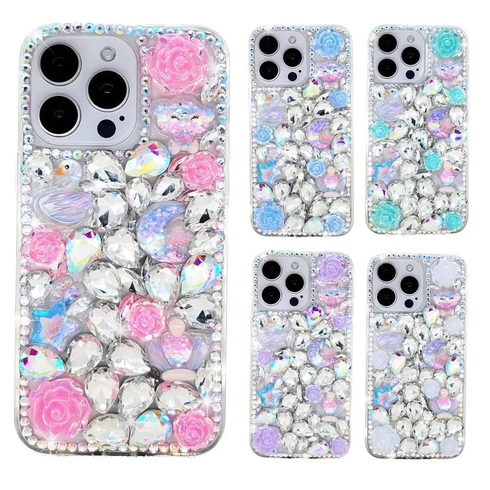 Чехол со стразами для Samsung Galaxy A20 A30 A50 A70 A20S A21S A30S A50S A70S с бриллиантами телефона Sunjolly