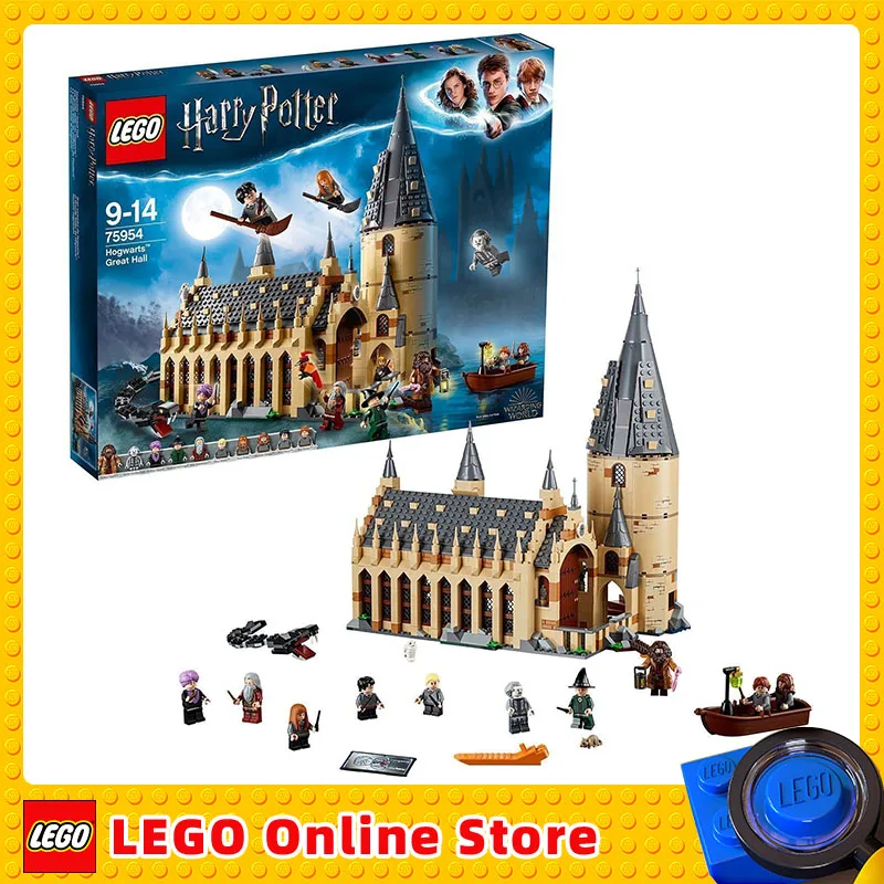 

LEGO Harry Potter Hogwarts Great Hall Wizzarding World Fan Children Building Sets Blocks Toys for Kids Gift 75954 (878 Pieces)