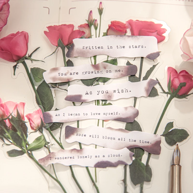 

12 Pcs Vintage Plants Flowers Stickers for Planners Scrapbook Laptops Dairy Decoration