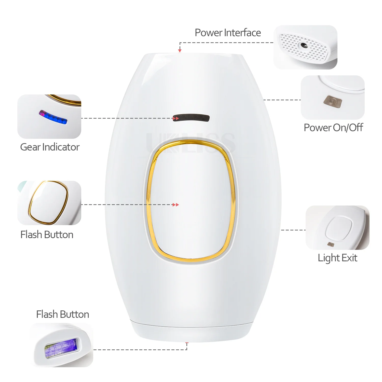 IPL Device Hair Removal Epilator for Women 500000 Flashes Epilator Hair Remover Shaving Machine Facial Epilator Women's Shaver