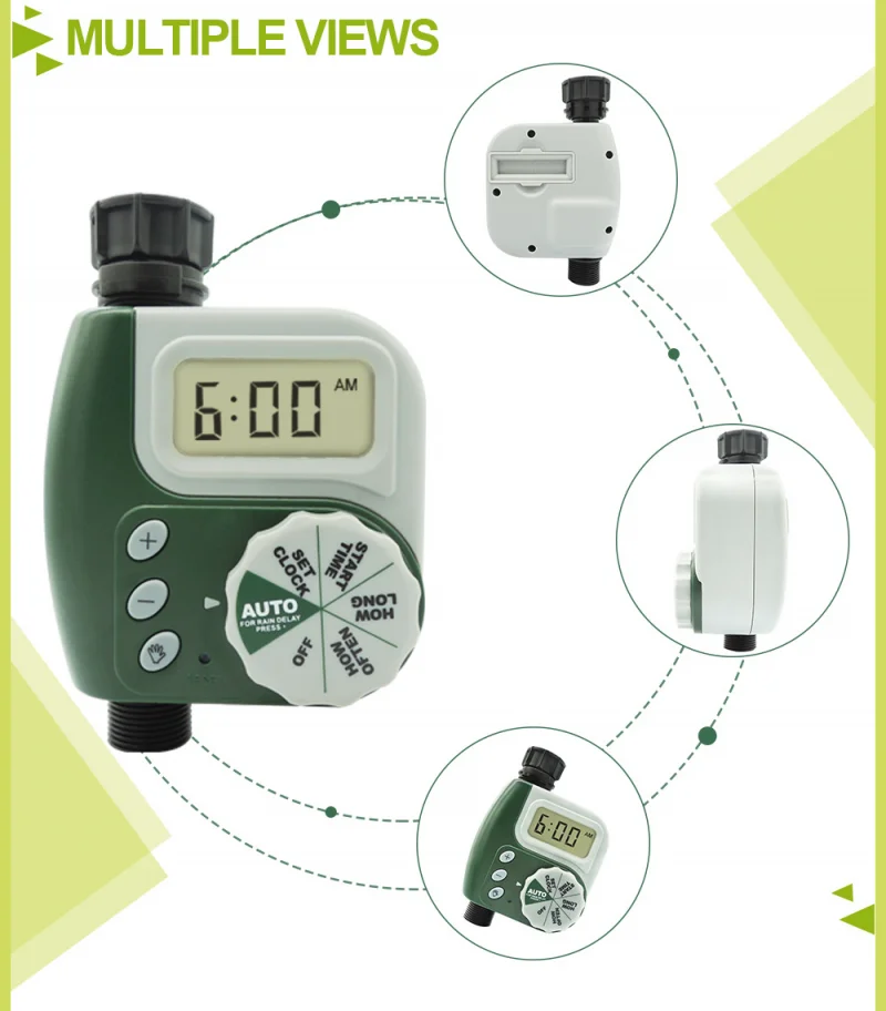 

Programmable Digital Hose Faucet Timer Battery Operated Automatic Watering Sprinkler System Irrigation Controller Garden Supply