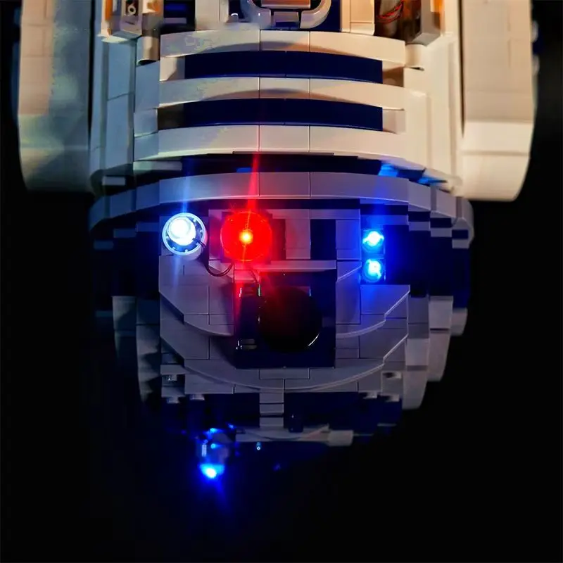 Фото Премиум-набор светодиодной подсветки для Lego 75308 R2-D2 (только светодиодная подсветка, без модели из блоков) — осветите свои творения. №1