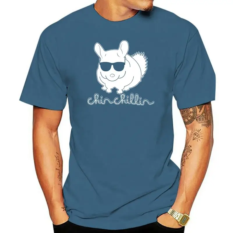 

Chinchillin Chinchilla Sunglasses Chill Funny Mens T Shirt New Young Man Summer Style Couple