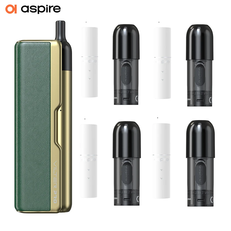 Electronic Cigarette Aspire Vilter Pro Kit Plus 4 Pods E-cigarette Vaper Ecig Power Bank Plus Aspire Vilter S Kit Smoking Device