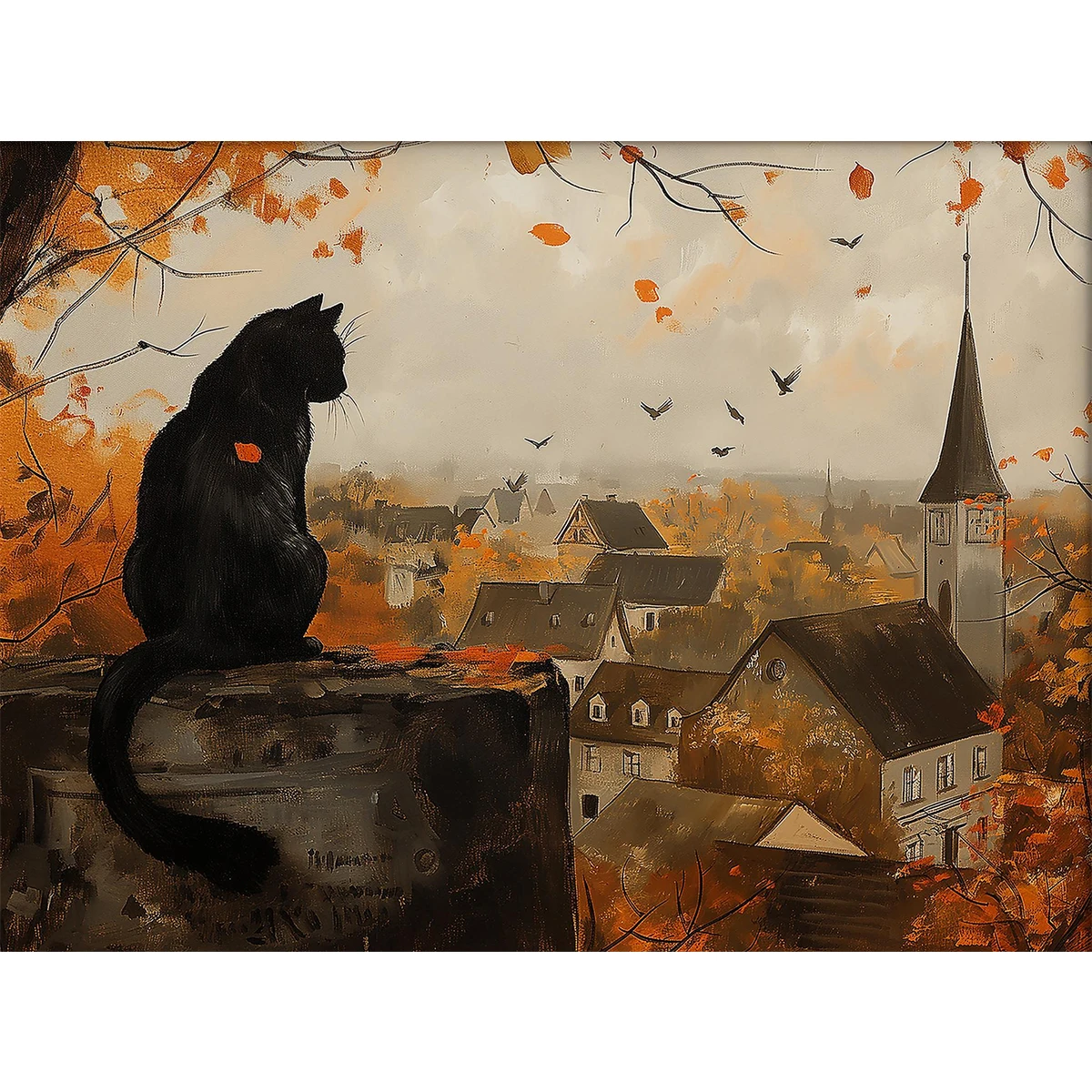 

Художественный постер "Черный Кот"