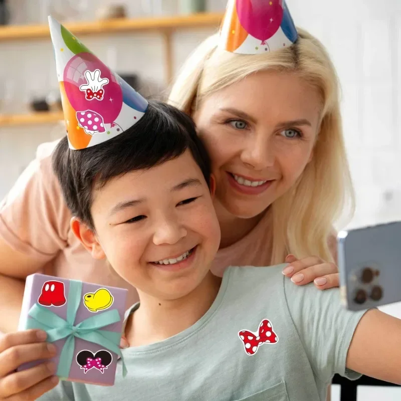 6/12 листов популярные наклейки с Микки Маусом и школьные подарки для детей