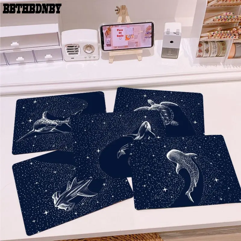 

Top Quality Space Ocean Whale Shark Laptop Computer Mousepad Top Selling Wholesale Gaming Pad mouse