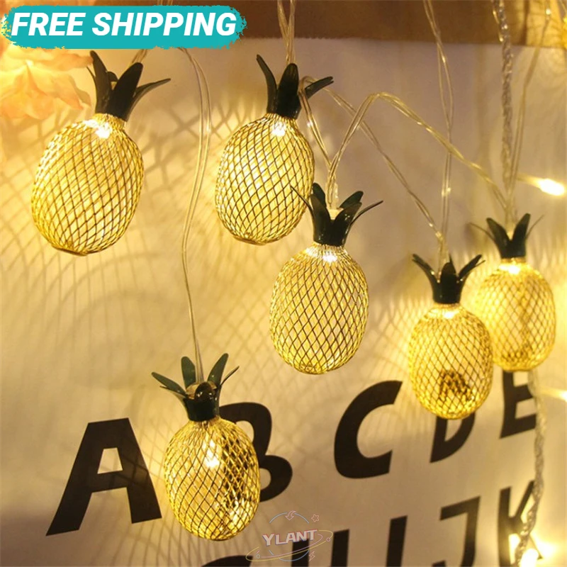 

10/20 LED Pineapple String Light Battery Operated Fairy String Light For Home Party Xmas Wedding New Year Garden Decoration Lamp