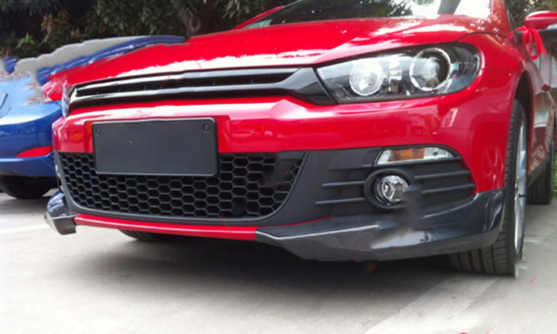 Передняя губа из углеродного волокна для Volkswagen vw Scirocco 2009 2010 2011 2013 преобразователь