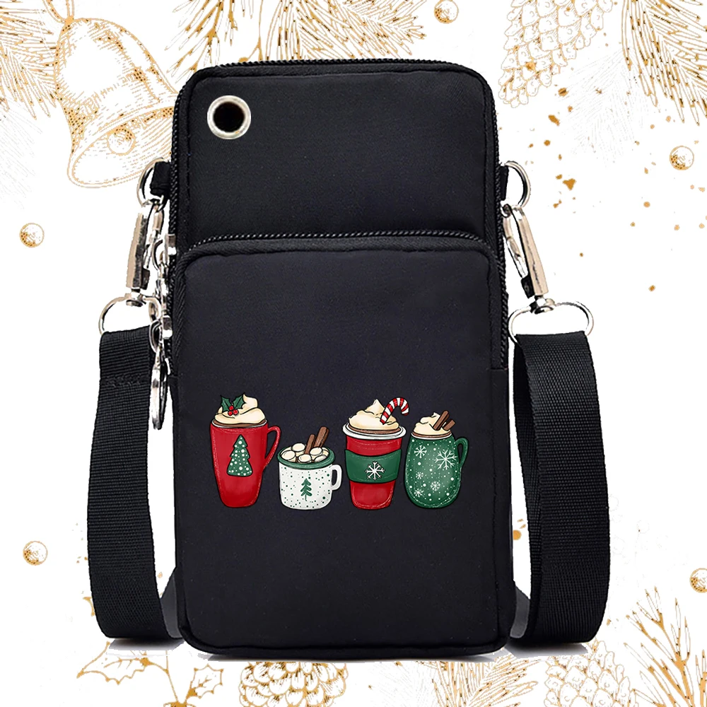 Small Crossbody Bags for Women Tis The Season Print Fashion Christmas Mini Mobile Phone Bag Funny Xmas Gift Woman Purse Handbags