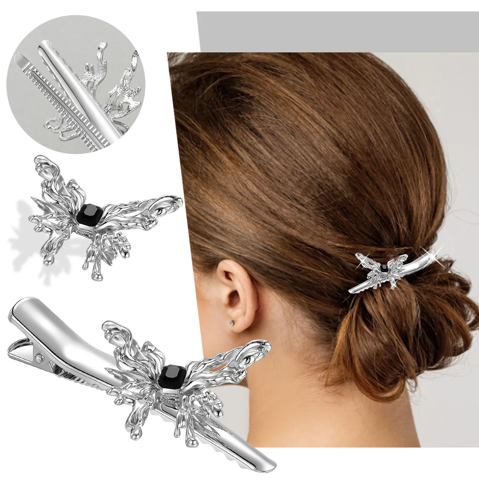 

Girls Personalized Elegant Hair Clips Fashion Style Ladies And Girls Headwear Styling Hair Accessories 90s Hair Clips