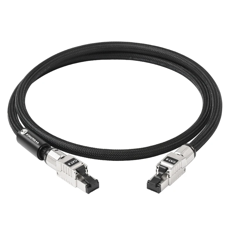 Кабель Rj45 CAT8 HiFi Ethernet-кабель 6N OCC