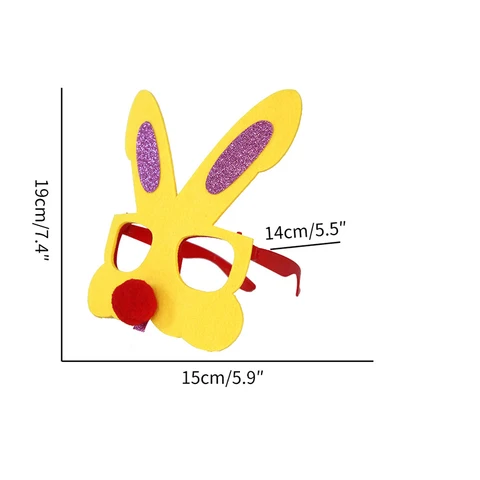 Новогодние украшения 2023 реквизит для фотосъемки Год Кролика Hares очки фотобудка пасхальные украшения для вечеринки