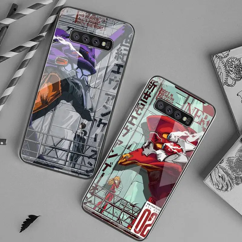 

Genesis Evangelion NGE EVA Japan Anime Phone Case Tempered Glass For Samsung S20 Ultra S7 S8 S9 S10 Note 8 9 10 Pro Plus Cover
