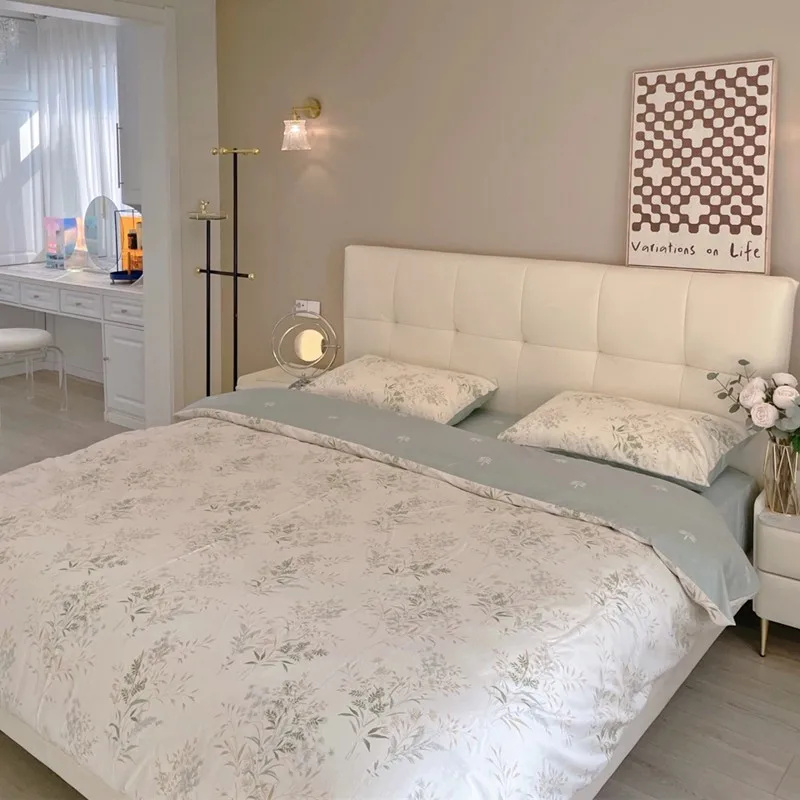 Недорогая Европейская двуспальная кровать Высококачественная вилла постельное