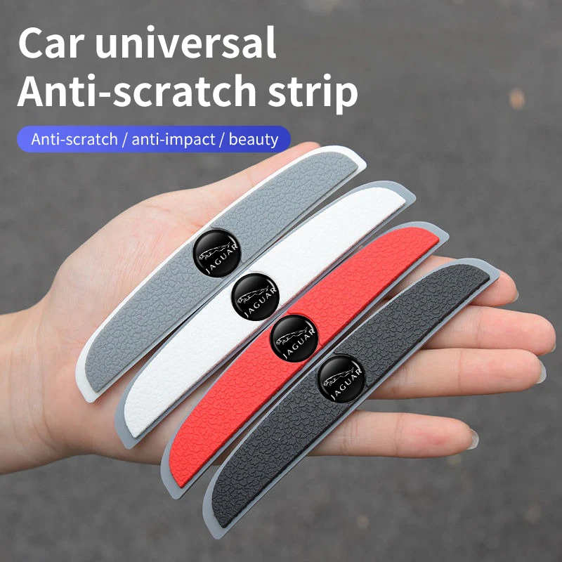 

4PCS Car Door Edge Protector Guards Sticker Strip For Jaguar XF XJ XE S-Type F-Type X-Type F-Pace I-Pace E-Pace XFR XKR