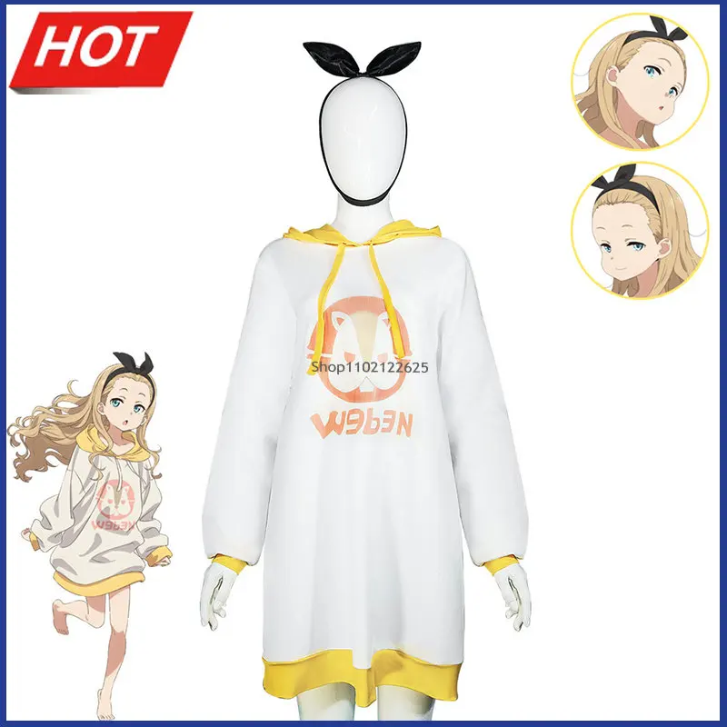 

Genshin Impact Game Cosplay Costume Women Hoodie Dress Suit Kawaii Bow Headband Halloween Party Cos Costume Props касплей аниме