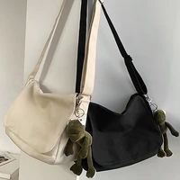 crossbody bags women canvas flap bag shoulder bag trendy all match students casual female handbags korean fashion messenger bag