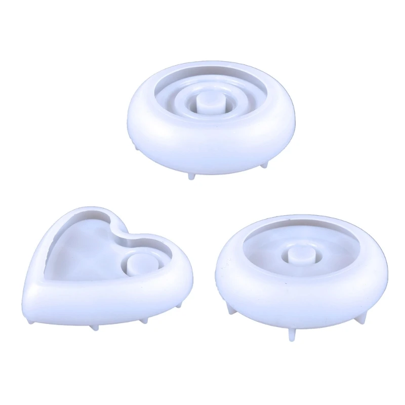 

Round Holder Molds Silicone Candlestick Molds for DIY Jewelry Organizer