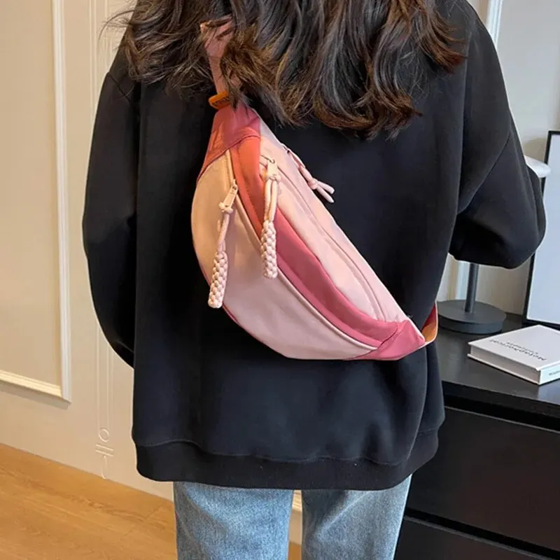 Простая нейлоновая сумка через плечо с плечевым ремнем Сумка-мессенджер большой