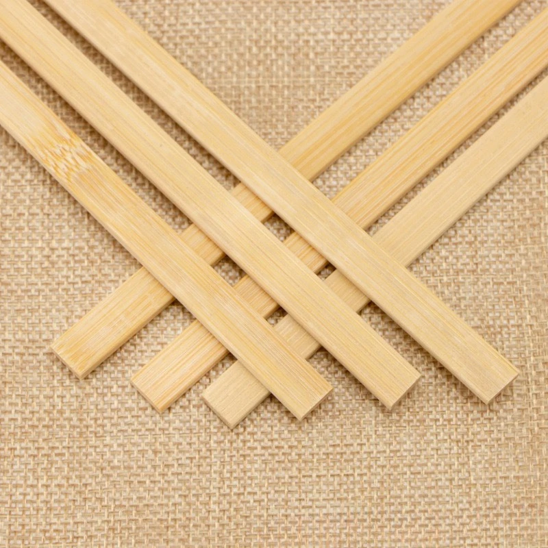 Фото 20 шт. бамбуковых деревянных палочек для DIY-моделирования, рукоделия, изготовления мебели, украшений, необработанные деревянные заготовки №3