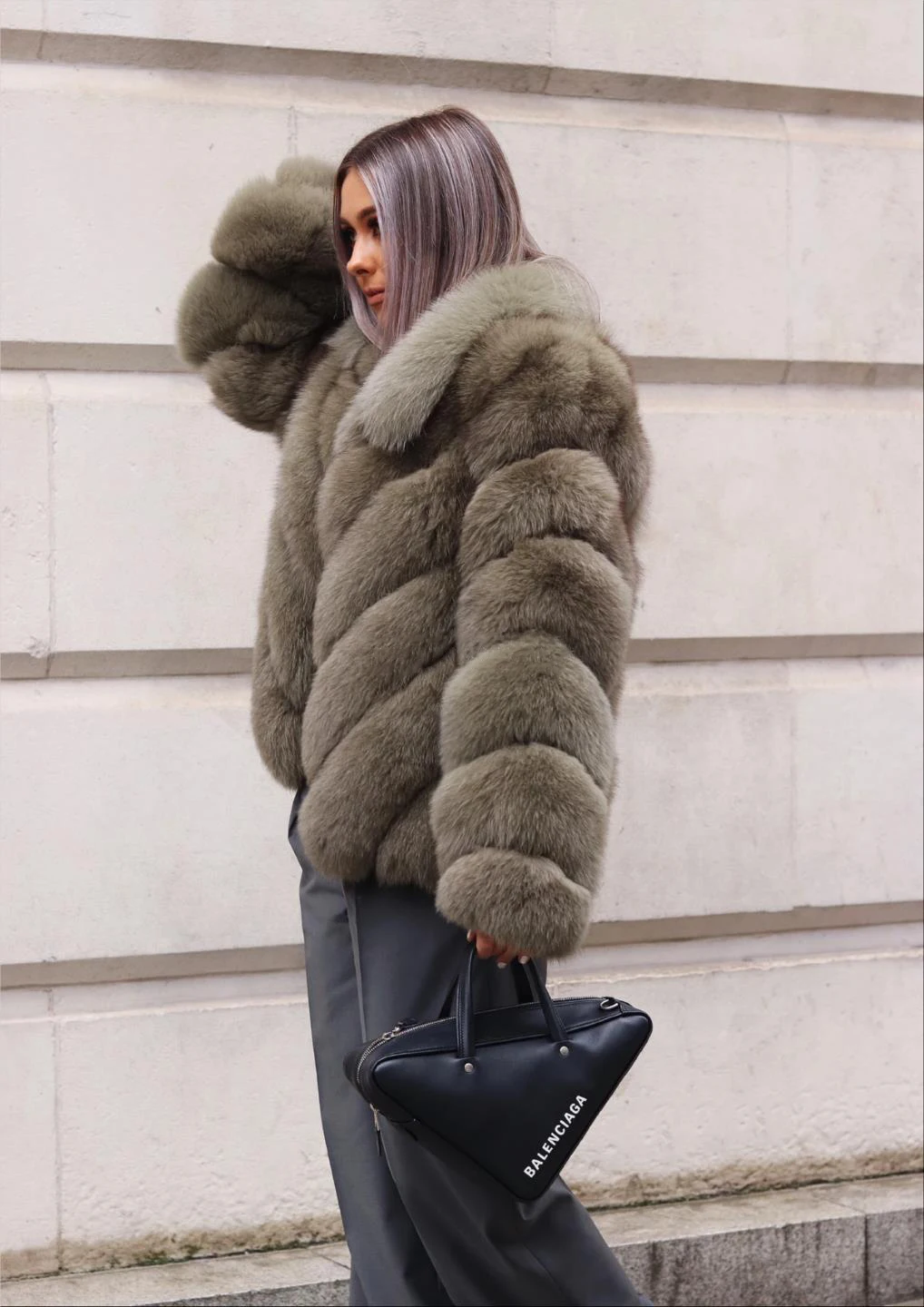 Leather women's jacket 100% natural real fur fox fur coat quality fox full leather fox fur jacke t stand collar women's clothing