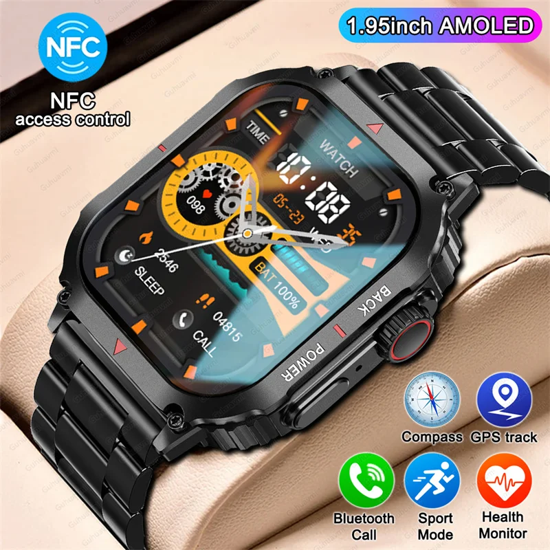 Новинка 2024 мужские Модные Смарт-часы для женщин с AMOLED HD экраном GPS пульсометром