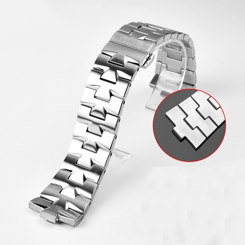 Stainless Steel Watch Band For VACHERON CONSTANTIN Strap Watchband Overseas 24mm*7mm Men's Watch Accessories