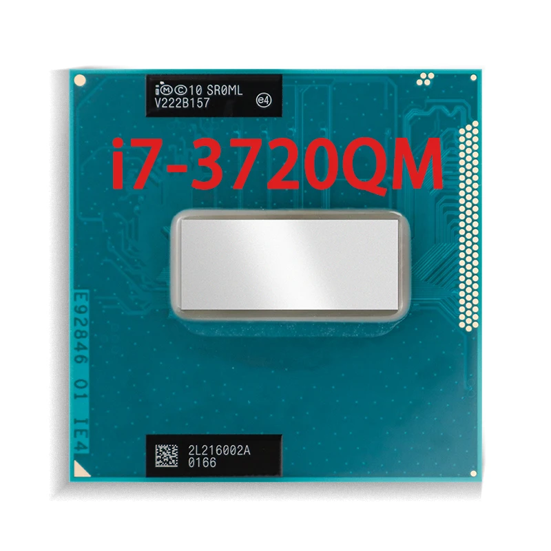 Купи Процессор Intel Core i7-3720QM i7 3720QM SR0ML 2, 6 ГГц четырехъядерный восьмипоточный ЦПУ Процессор 6M 45W Socket G2 / rPGA988B за 4,193 рублей в магазине AliExpress