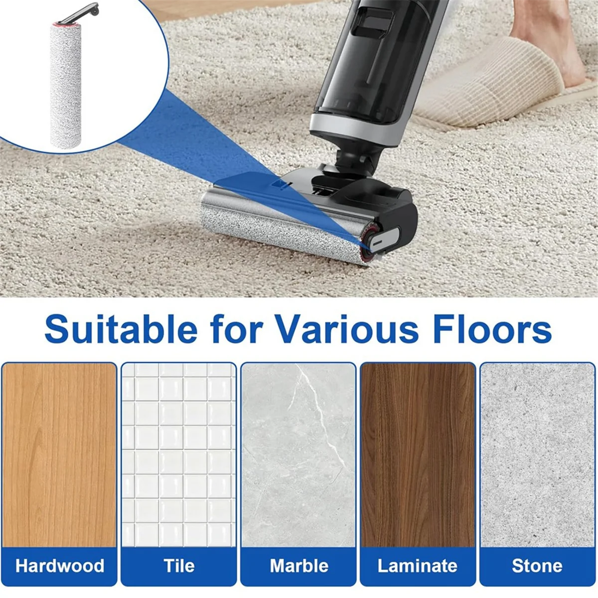 Роликовая щетка и фильтры Hepa для пылесоса Dreame H14 Сменные аксессуары влажной сухой