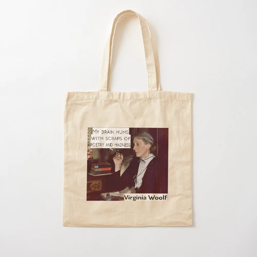 Virginia Woolf - Poetry &amp Madness Tote Bag женская сумка для покупок сумка-тоут на заказ холщовая