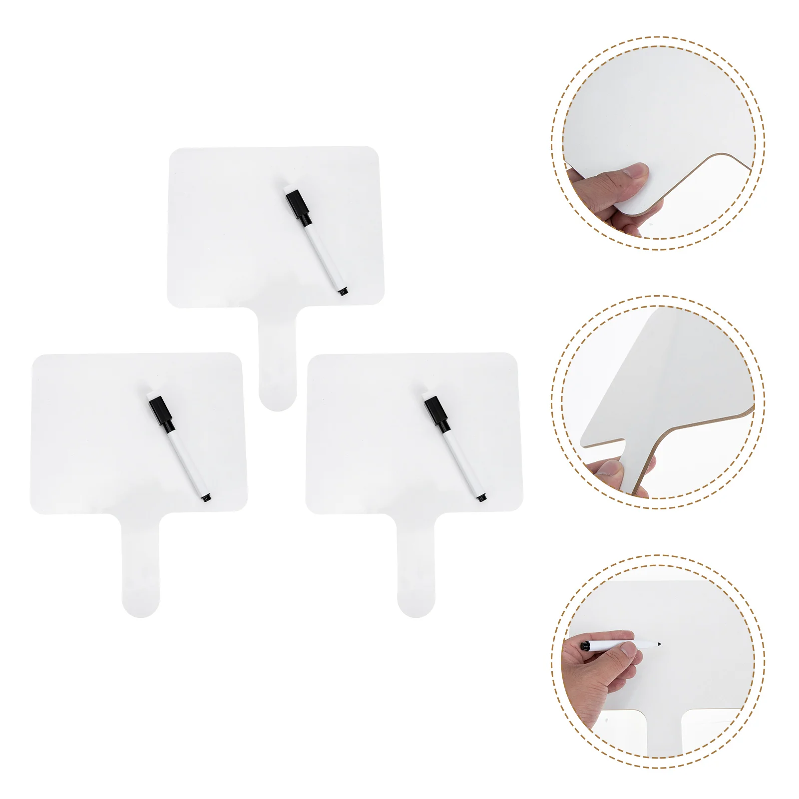 

Erase Dry Whiteboard Boards Paddles White Supplies Board School Paddle Answer Korean Classroom Student Handheld Whiteboards