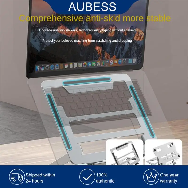 

Notebook Bracket Heightening Fine Steel Cooling Stand Portable Fast Heat Dissipation Computer Cooling Holder Bracket Anti-skid