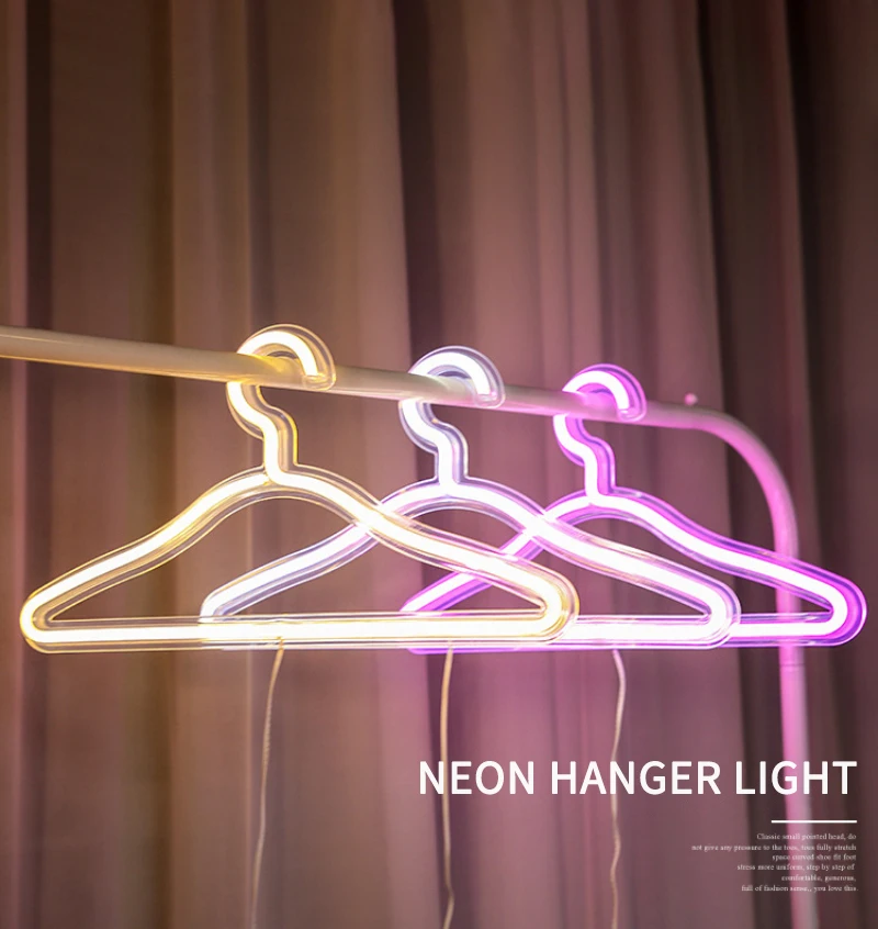 

Led Neon Light Hanger Sign Shop Bar Restaurant Hotel Decorative Light Neon Bedroom Wall Kitchen Personalized Decor Night Light