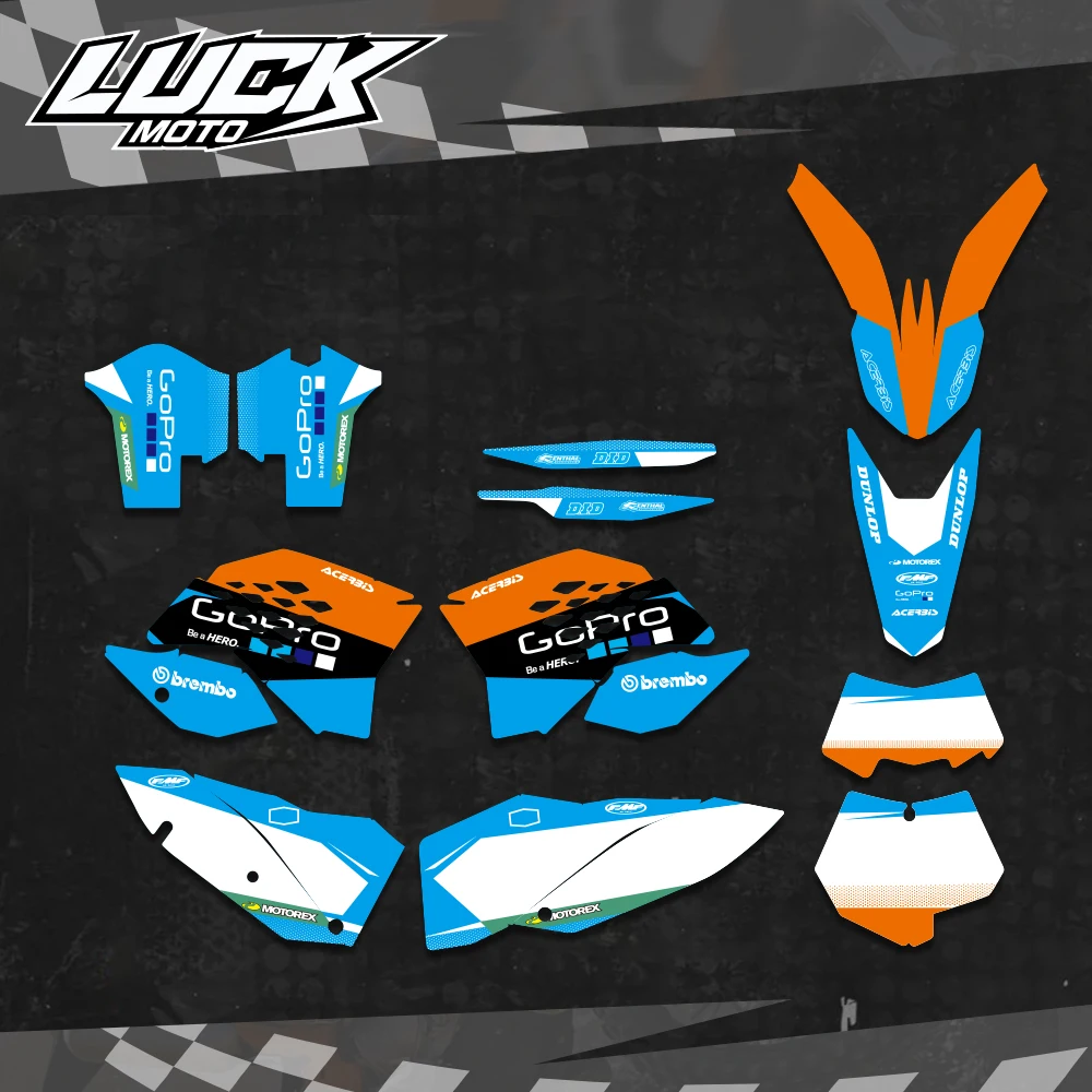 Мотоциклетные наклейки LUCKMOTO с полной графикой